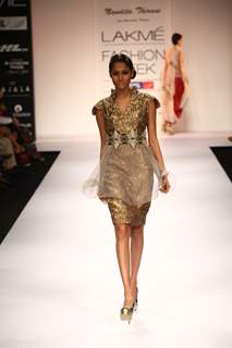 Nandita Thirani captivated all fashionistas at Lakme Fashion Week Winter Festive 2012