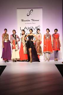 Nandita Thirani captivated all fashionistas at Lakme Fashion Week Winter Festive 2012