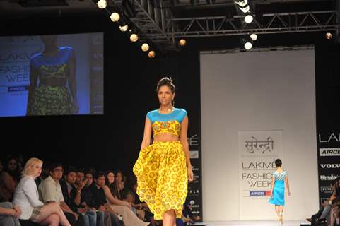 Designer Yogesh Chaudhary 2nd Day at Lakmé Fashion Week Winter Festive 2012