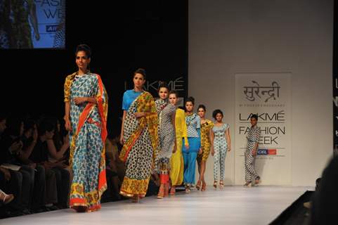 Designer Yogesh Chaudhary 2nd Day at Lakmé Fashion Week Winter Festive 2012