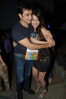 Rajev Paul with Sara Khan at Sara Khan's Birthday Bash