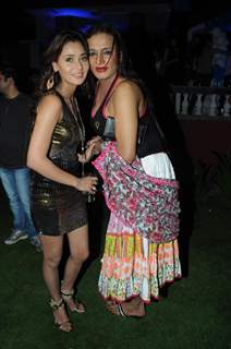 Sara Khan with Laxmi Narayan Tripathi at Sara Khan's Birthday Bash