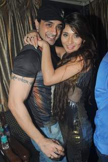 Angad Hasija with Sara Khan at Sara Khan's Birthday Bash