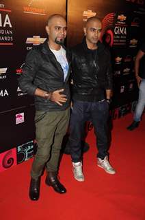 Raghu Ram and Rajiv at Global Indian Music Awards red carpet in J W Marriott, Mumbai. .