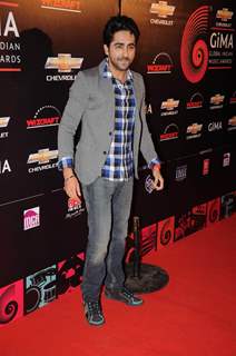 Bollywood actor Ayushman Khurana at Global Indian Music Awards red carpet in J W Marriott, Mumbai. .