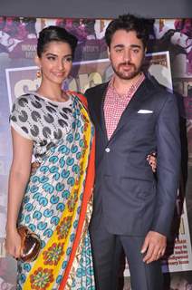 Bollywood actors Imran Khan and Sonam Kapoor launch Starweek India's Most Stylish Issue at Vie Lounge. .