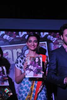 Actors Imran Khan and Sonam Kapoor at the 3rd Anniversary celebrations of magazine Star Week at Vie Lounge in Juhu, Mumbai