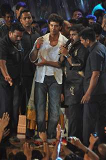 Bollywood actor Hrithik Roshan attended the Dahi Handi as part of the Janmashtami celebrations in Mumbai. .