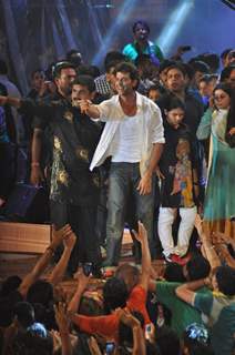 Bollywood actor Hrithik Roshan attended the Dahi Handi as part of the Janmashtami celebrations in Mumbai. .