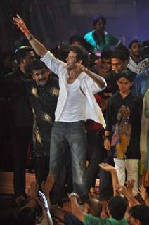 Bollywood actor Hrithik Roshan attended the Dahi Handi as part of the Janmashtami celebrations in Mumbai. .