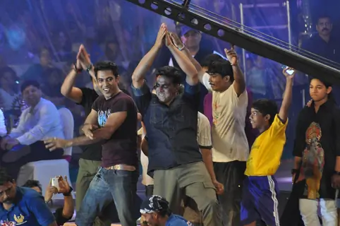 Bollywood actor Akshay Kumar attended the Dahi Handi as part of the Janmashtami celebrations in Mumbai. .
