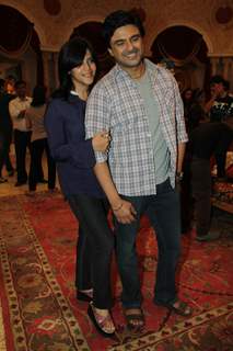 Ekta Kapoor with Sameer Soni at the Press Conference of Parichay Nayee Zindagi Kay Sapno Ka