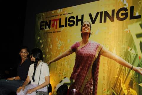 Gauri Shinde and Sridevi at First Look Film English Vinghlish