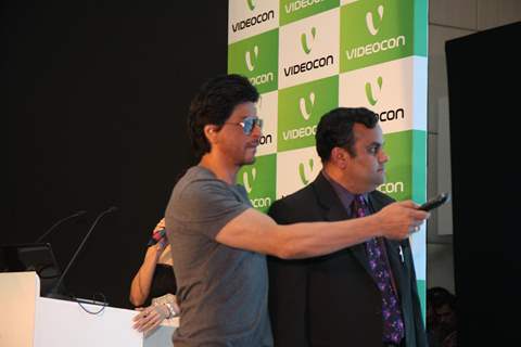 Shahrukh Khan poses during the launch of DDB & Videocon its new Age Led’s