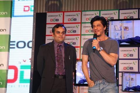 Shahrukh Khan poses during the launch of DDB & Videocon its new Age Led’s