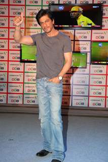 Shahrukh Khan poses during the launch of DDB & Videocon its new Age Led’s