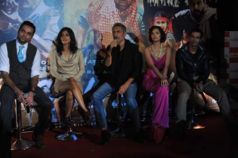 Abhay Deol, Anjali, Prakash Jha, Esha & Arjun Rampal at Unveiling of forthcoming film Chakravyuh
