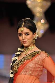 Priya Chauhan on ramp at the Beti show by Vikram Phadnis at IIJW 2012