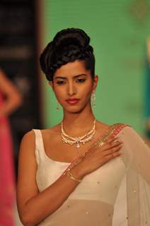 Amrita Rao walks the ramp for Agni Gold Jewels