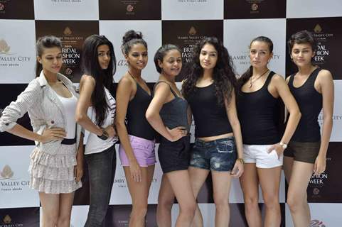 Aamby Valley Bridal week model auditions in Sahara Star, Mumbai. .