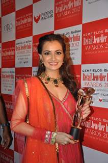 Diya Mirza at Gemfields' & Rio Tinto's Retail Jeweller India Awards 2012