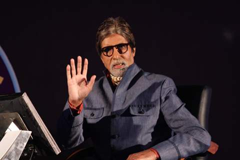 Amitabh Bachchan at the press conference of Kaun Banega Crorepati at Hotel JW Marriott