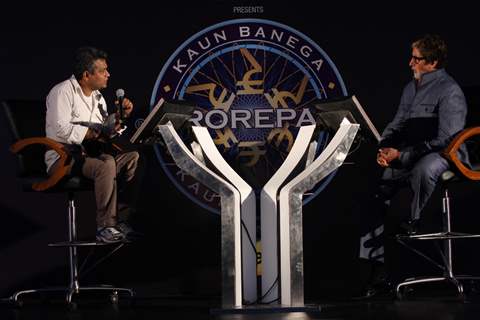 Amitabh Bachchan at the press conference of Kaun Banega Crorepati at Hotel JW Marriott