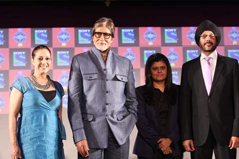 Amitabh Bachchan at the press conference of Kaun Banega Crorepati at Hotel JW Marriott