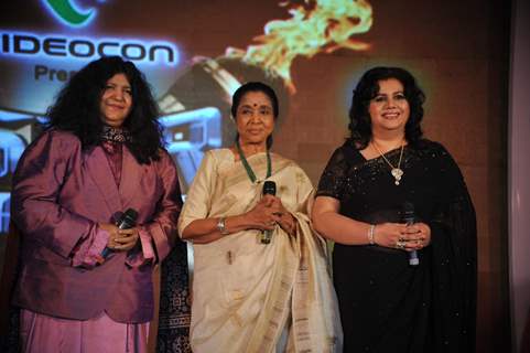 Abida Parveen, Asha Bhosle & Runa Laila at Launch of reality musical show of Sur- Kshetra