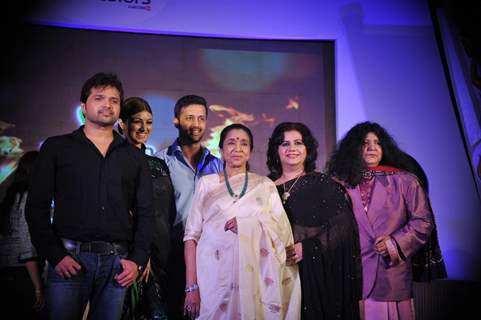 Abida Parveen, Runa Laila, Asha Bhosle, Atif Aslam at Launch of reality musical show of Sur- Kshetra