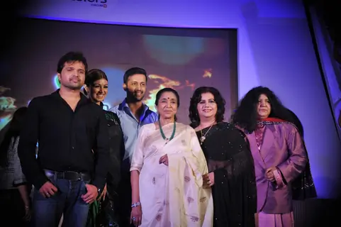 Abida Parveen, Runa Laila, Asha Bhosle, Atif Aslam at Launch of reality musical show of Sur- Kshetra