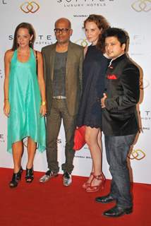 Narendra Kumar with friends at Grand Launch Party of Sofitel Mumbai BKC