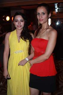 Devshi Khanduri With French Actress Christie Bourcq at music launch of The Strugglers