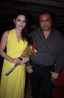 Devshi Khanduri With Javed Shafi at music launch of The Strugglers