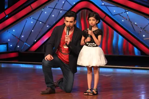 Jai Bhanushali on the sets of Dance India Dance