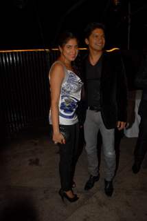 Shaan with wife Radhika at Godrej Eon's cycling event