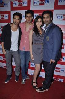 Bollywood director Karan Johar and the star cast of 'Student Of The Year' celebrate teachers day with 92.7 Big FM. .