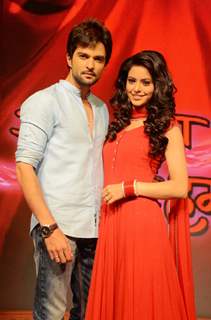 Tv actor Raqesh Vashisht and Aamna Sharif on the set's of Hongey Judaa Na Hum. .