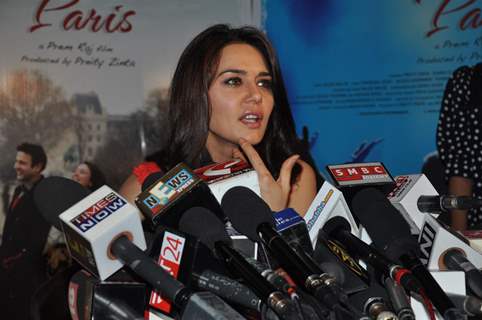 Preity Zinta Launches Songs of her Film Ishq in Paris