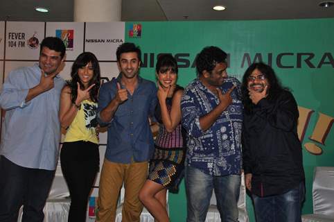 Siddharth, Ileana D'Cruz, Ranbir Kapoor, Priyanka Chopra, Anurag & Pritam at Film Barfi Promotion