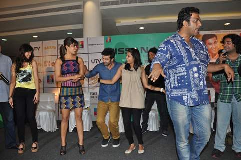 Ileana D'Cruz, Ranbir Kapoor, Priyanka Chopra, Anurag Basu at Film Barfi Promotion With R City Mall