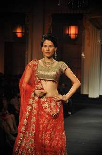 Jyotsna Tiwari's bridal collection at Aamby Valley Fashion Week 2012