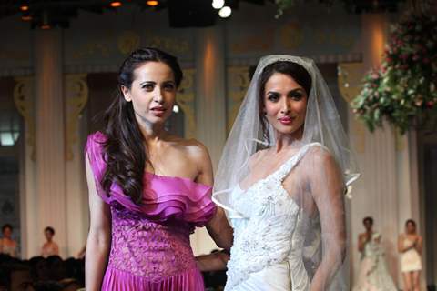 Malaika Arora Khan walks the ramp at Bridal Fashion Week