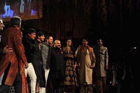 JJ Valaya during the Grand Finale of India Bridal Fashion Week 2012