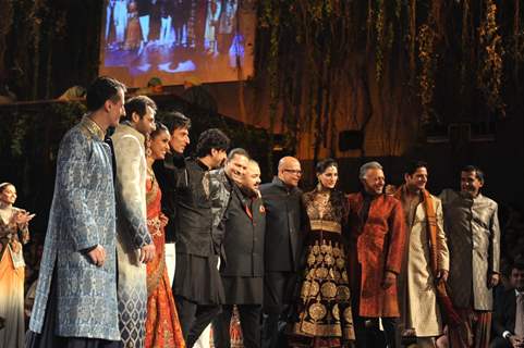 JJ Valaya during the Grand Finale of India Bridal Fashion Week 2012