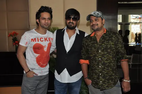 Rahul Vaidya, Wajid Ali and Sajid Ali at  Music Launch Film Ishkq in Paris