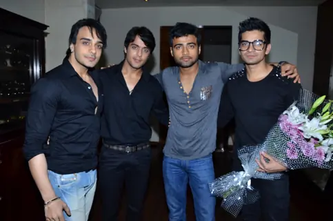 Angad Hasija, Gaurav S.Bajaj, Manish Naggdev and Vishal Singh at Munisha Khatwani Birthday Bash