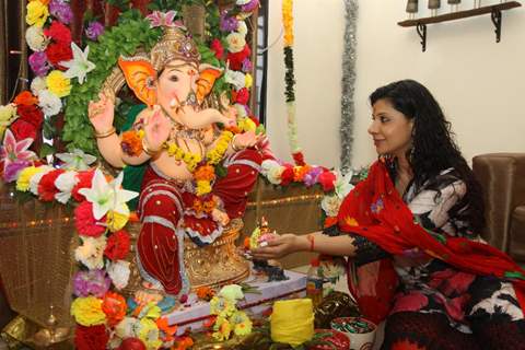 Sambhavna Seth at Ganesh Chaturthi Festival