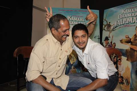 Nana Patekar and Shreyas Shoots for Kamaal Dhamaal Malamaal