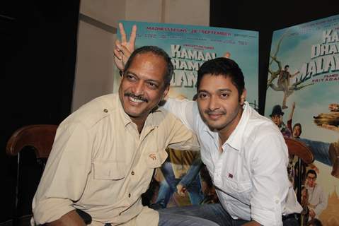 Nana Patekar and Shreyas Shoots for Kamaal Dhamaal Malamaal